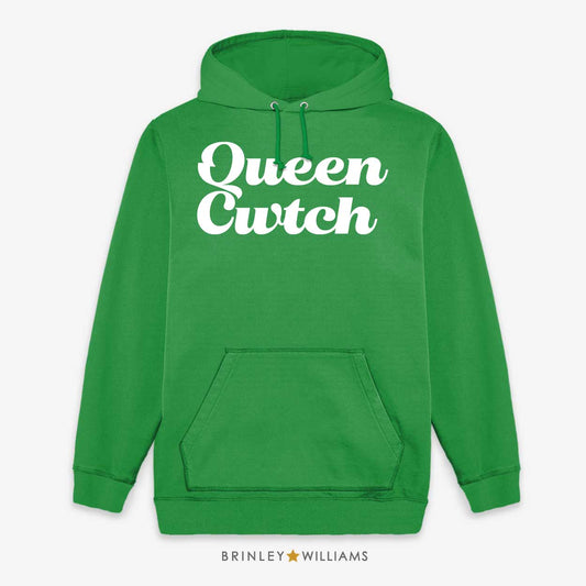 Queen Cwtch Unisex Welsh Hoodie - Kelly Green 