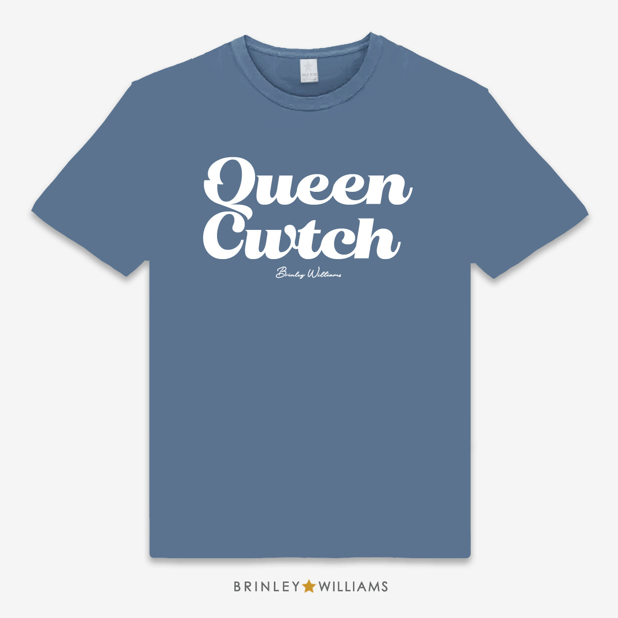 Queen Cwtch Unisex Classic Welsh T-shirt - Indigo