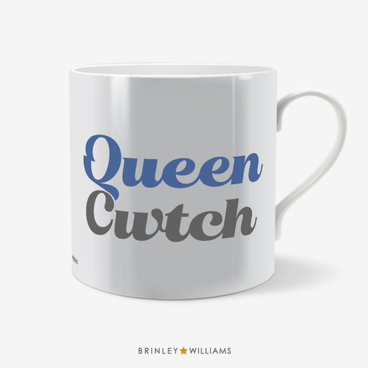 Queen Cwtch Welsh Mug - Blue