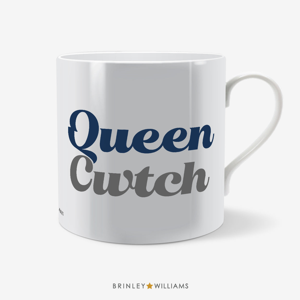 Queen Cwtch Welsh Mug - Navy