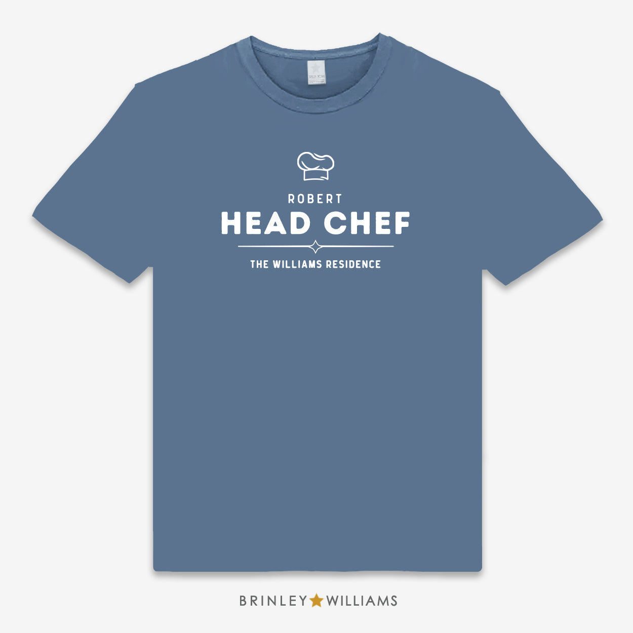 Personalised Resident Head Chef Unisex T-shirt - Indigo