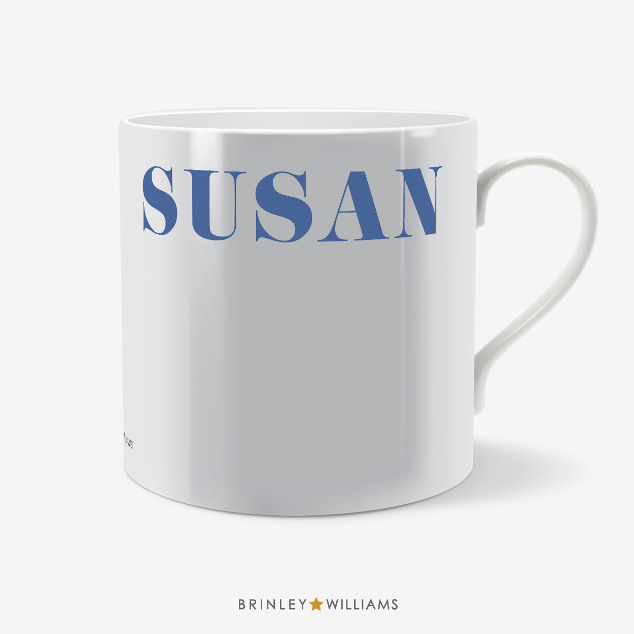 Rim Name Personalised Mug - Blue