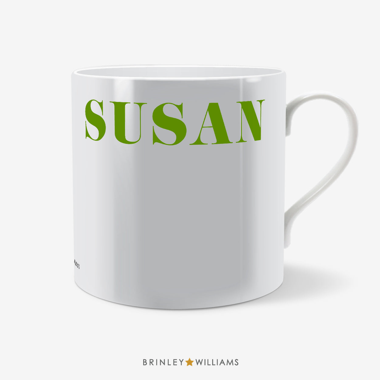 Rim Name Personalised Mug - Green