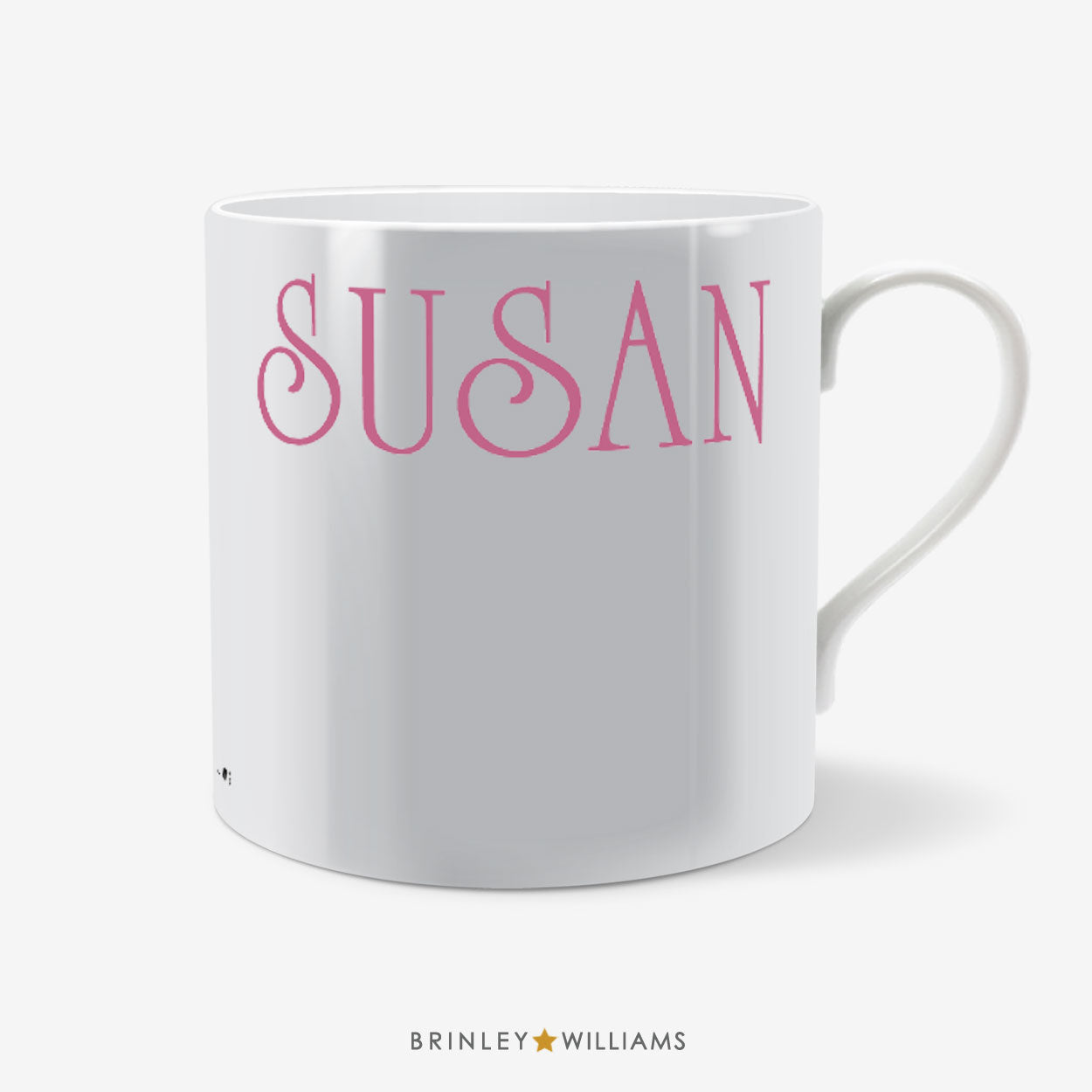 Rim Name Personalised Mug - pink