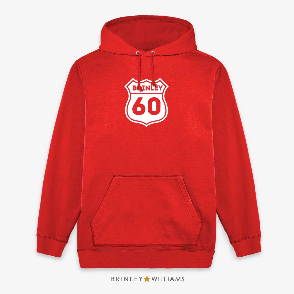 Route Year Personalised Unisex Hoodie -  Fire Red