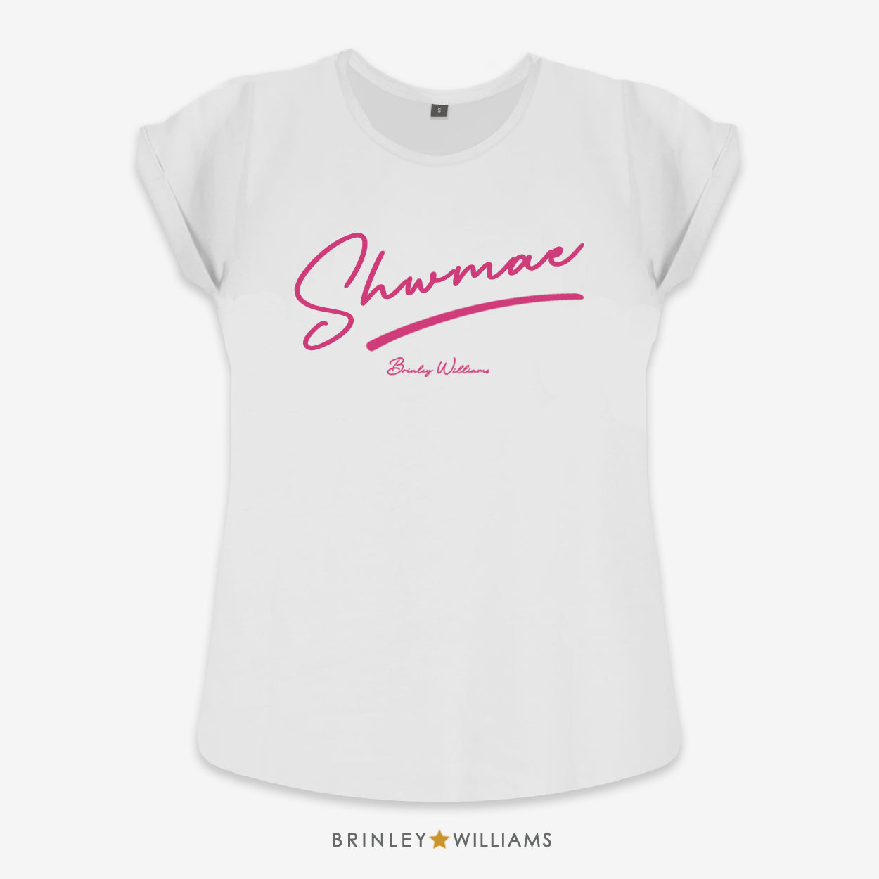 Shwmae Rolled Sleeve T-shirt - White