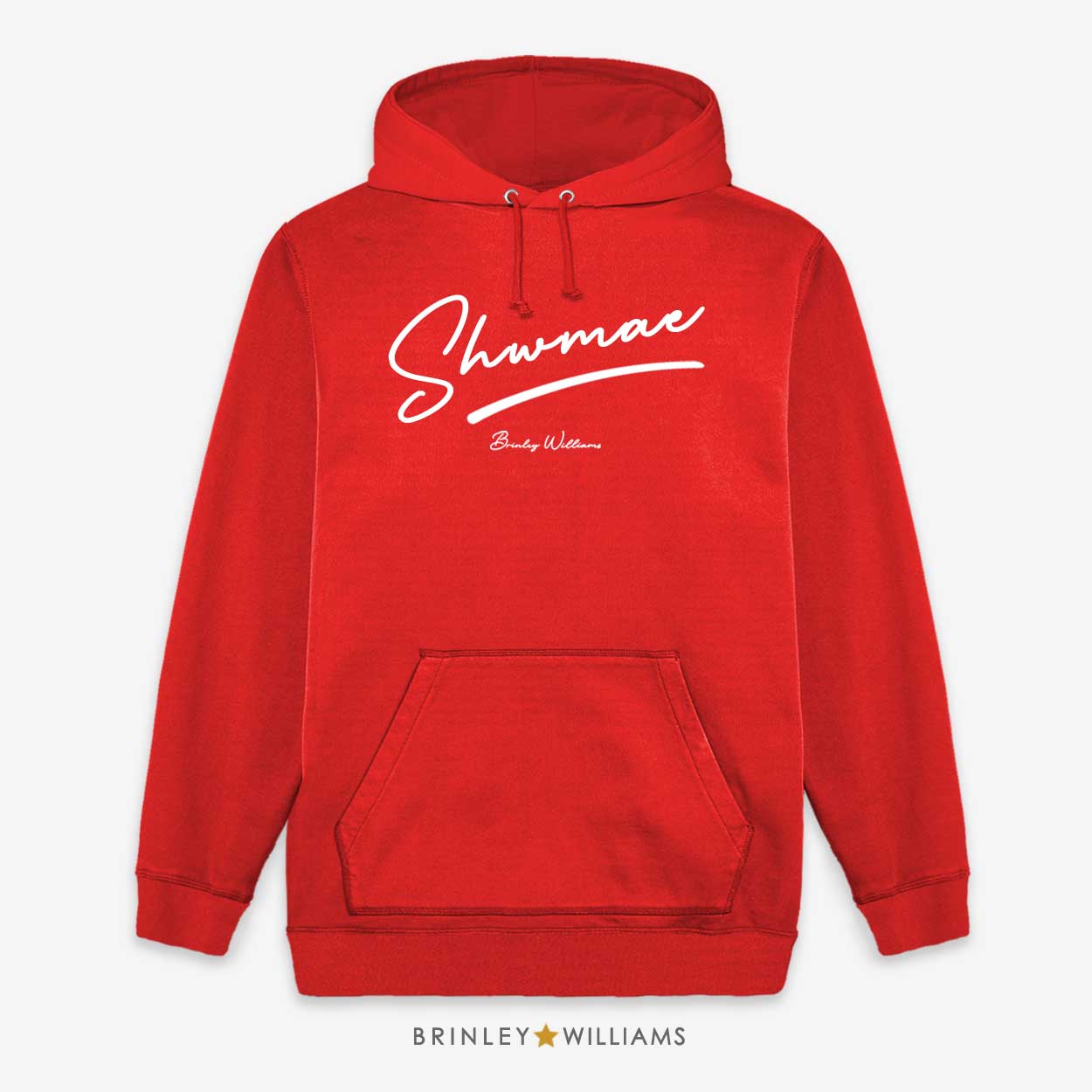 Shwmae Unisex Welsh Hoodie - Fire red