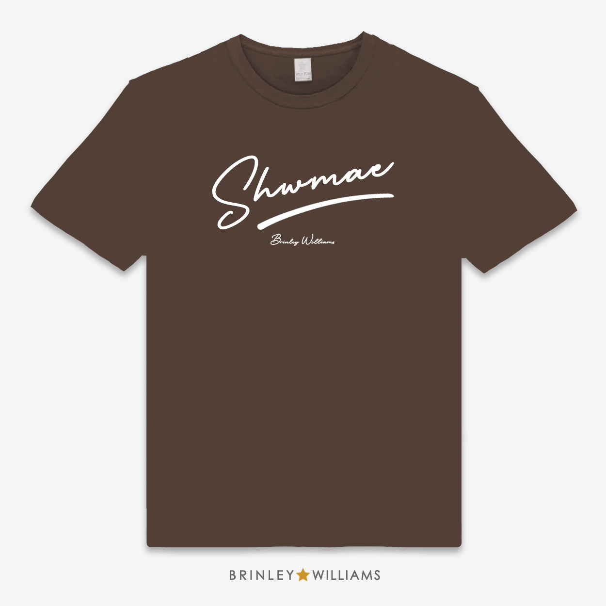 Shwmae Unisex Classic Welsh T-shirt - Brown