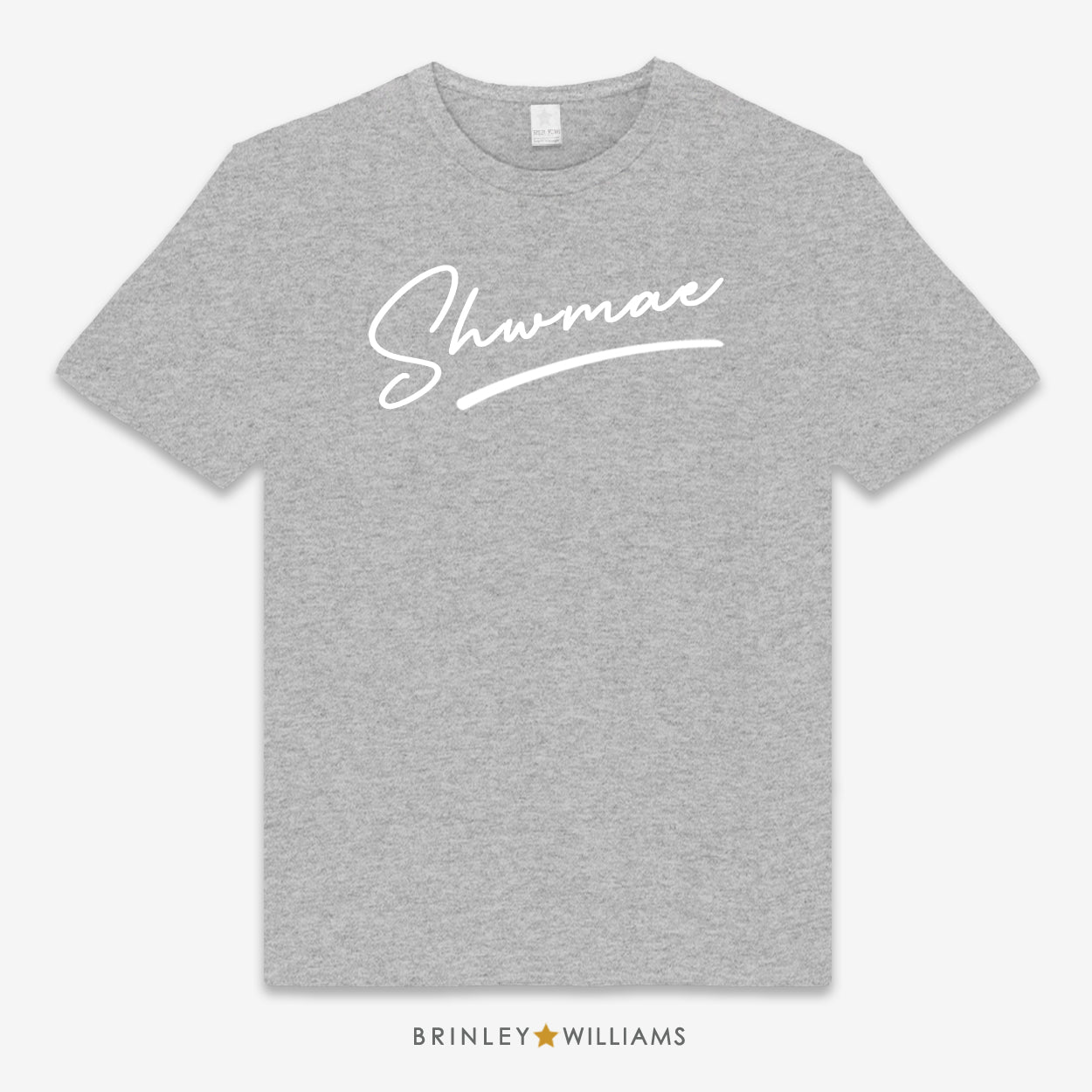 Shwmae Unisex Classic Welsh T-shirt - Heather Grey