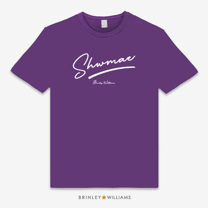 Shwmae Unisex Classic Welsh T-shirt - Purple