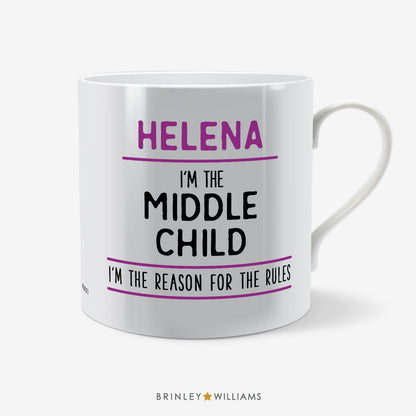 Sibling - Middle Child Personalised Mug - Purple