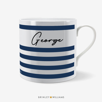 Signature Personalised Mug - Navy