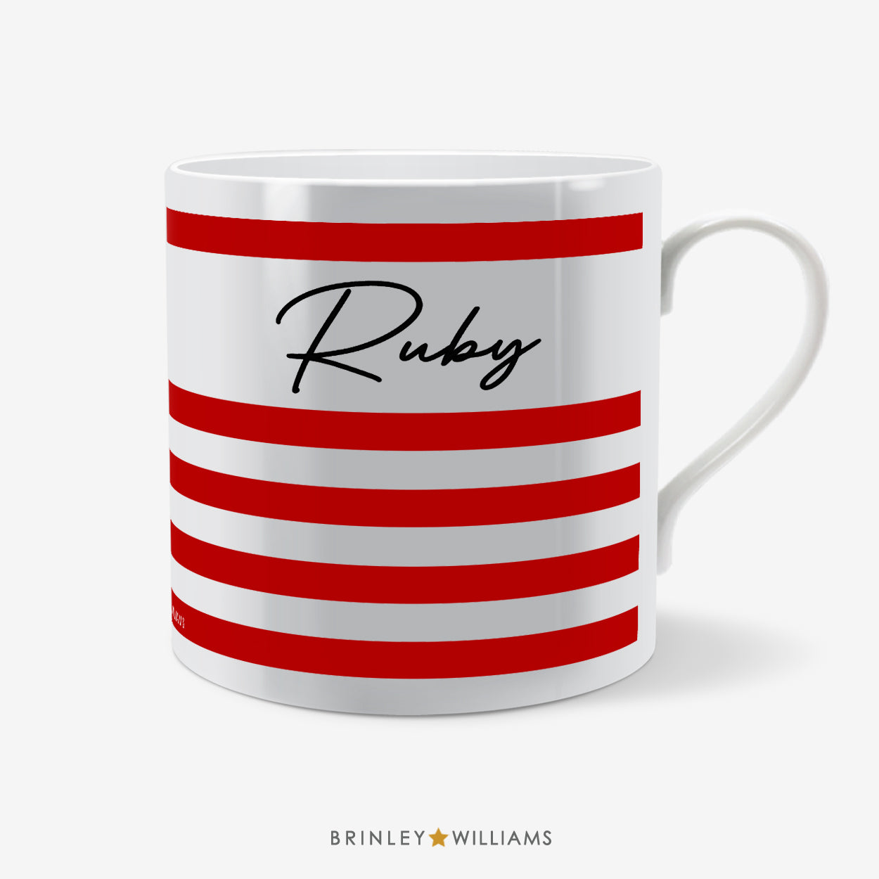 Signature Personalised Mug - Red