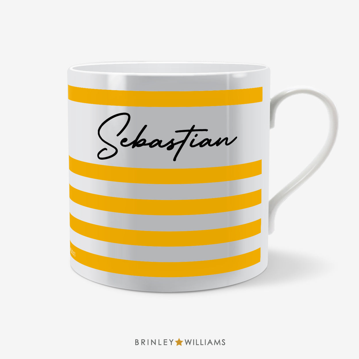 Signature Personalised Mug - Yellow