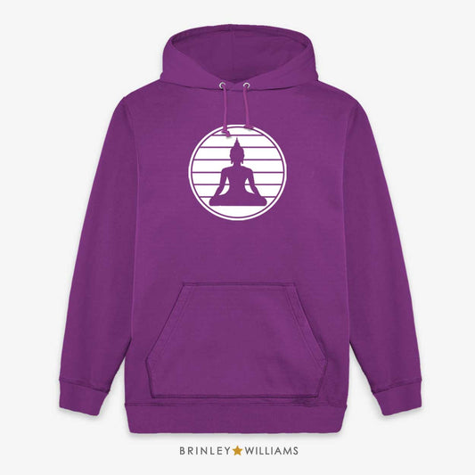 Sitting Buddha Unisex Hoodie - Purple