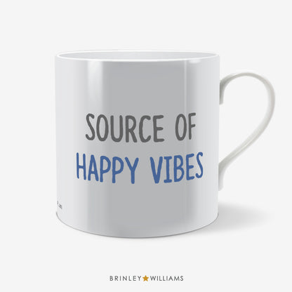 Source of Happy Vibes Fun Mug - Blue