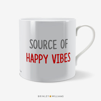Source of Happy Vibes Fun Mug - Red