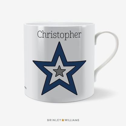 Star Personalised Mug - Navy