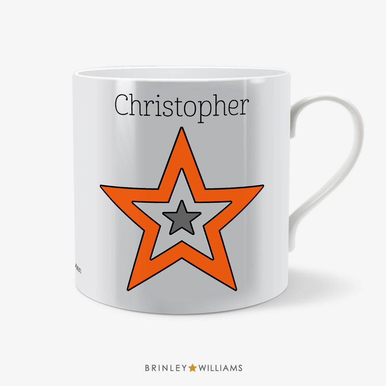 Star Personalised Mug - Orange