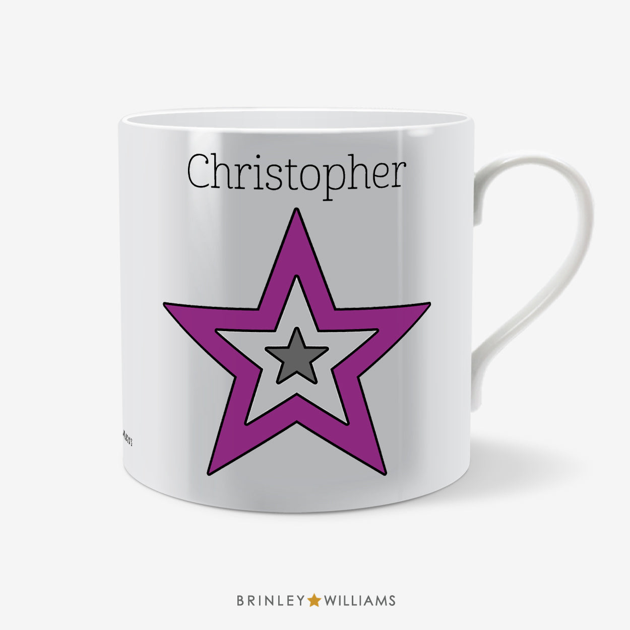 Star Personalised Mug - Purple