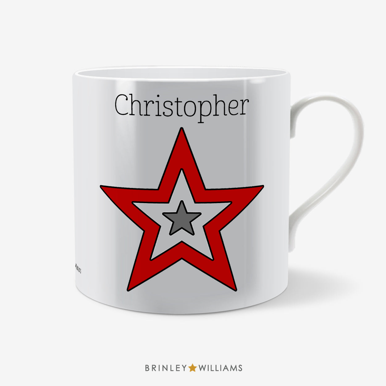 Star Personalised Mug - Red