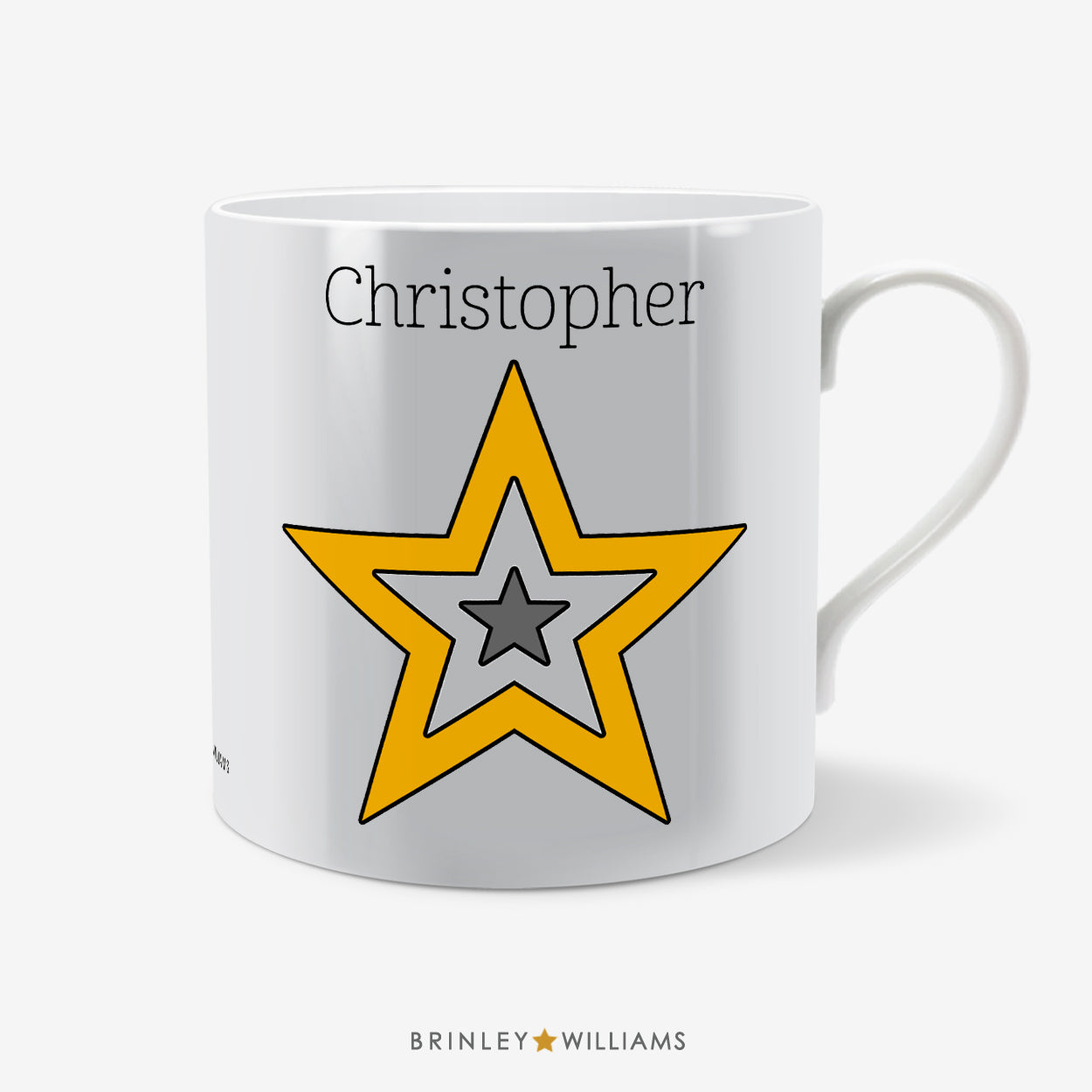 Star Personalised Mug - Yellow