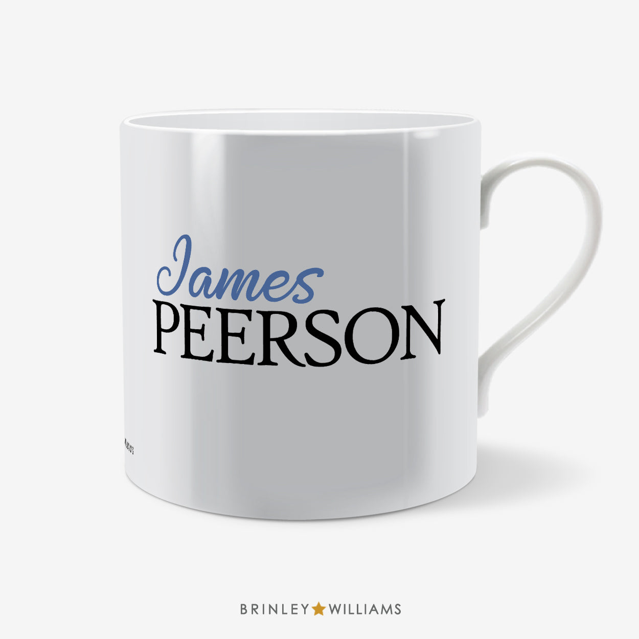 Stylish Personalised Mug - Blue