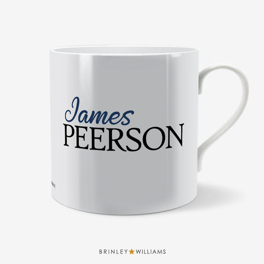 Stylish Personalised Mug - Navy