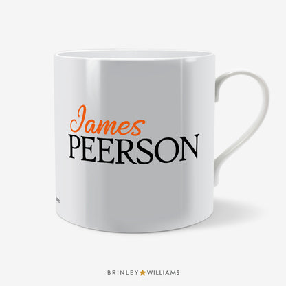 Stylish Personalised Mug - Orange