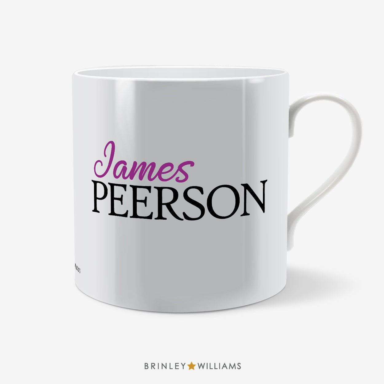 Stylish Personalised Mug - Purple