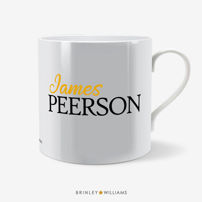 Stylish Personalised Mug - Yellow