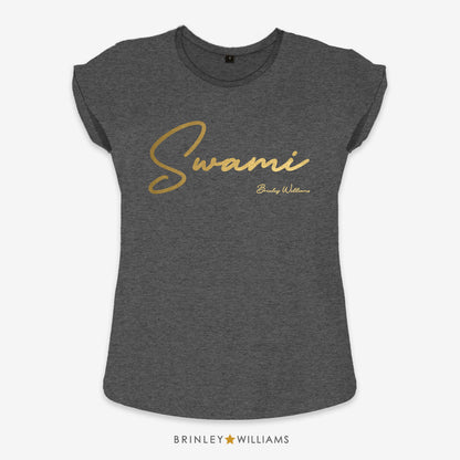 Swami Rolled Sleeve T-shirt - Charcoal