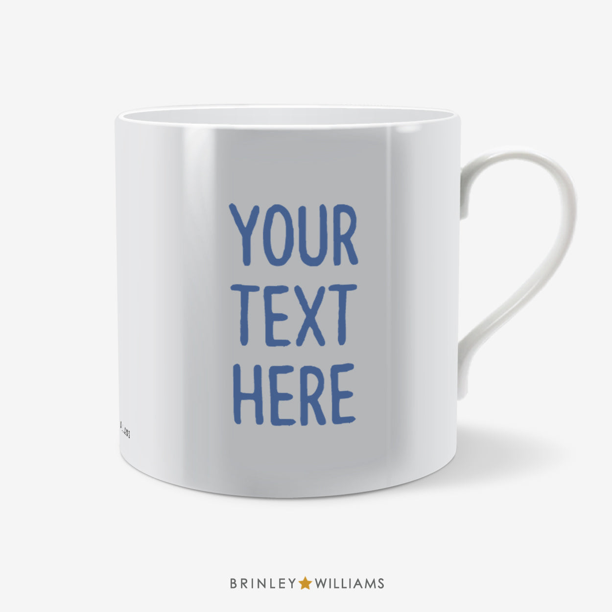 Textology Personalised Mug - Blue