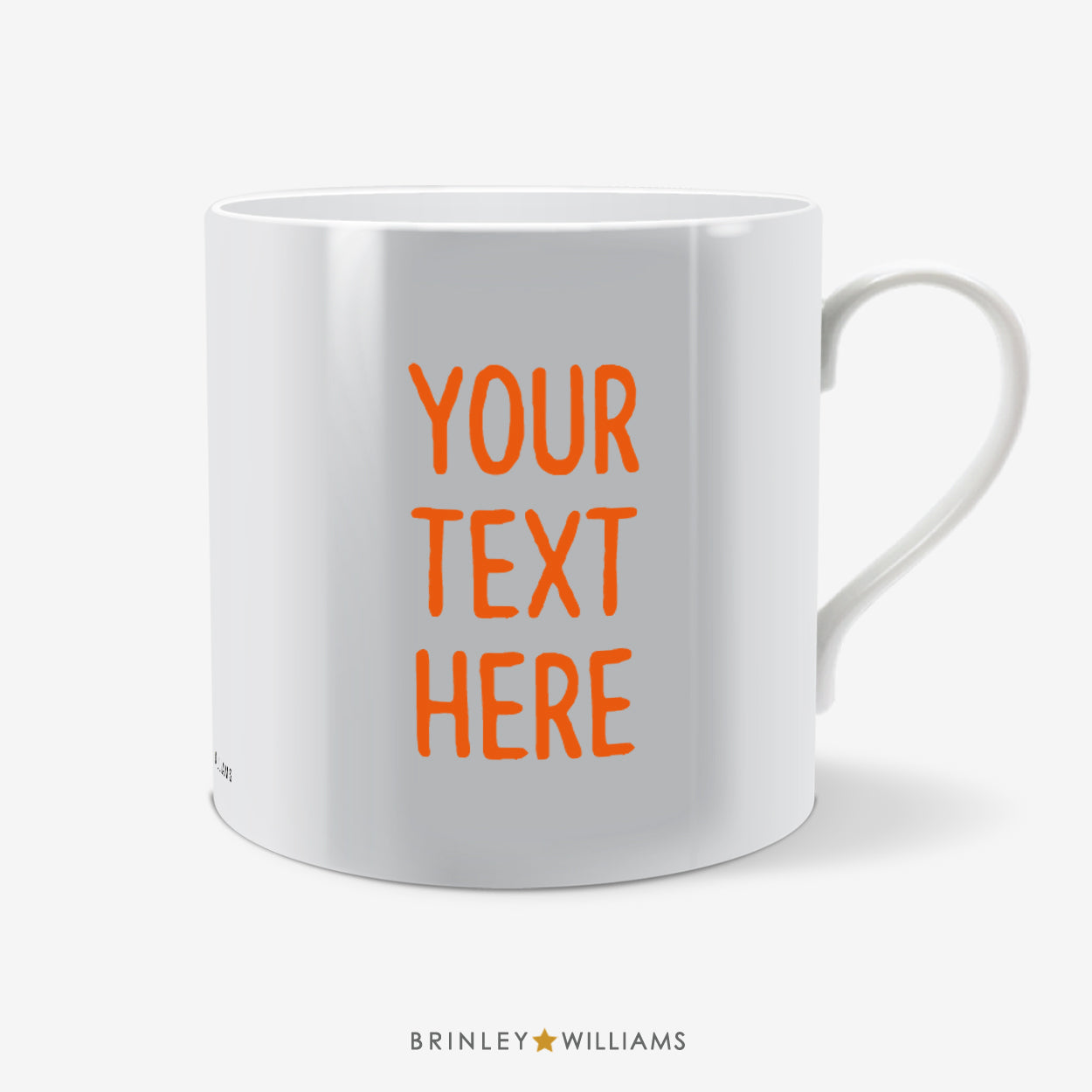 Textology Personalised Mug - Orange