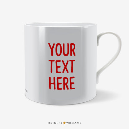 Textology Personalised Mug - Red