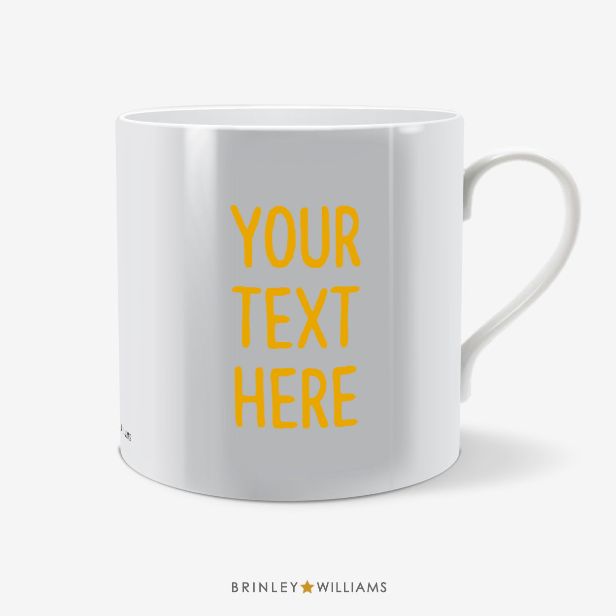 Textology Personalised Mug - Yellow