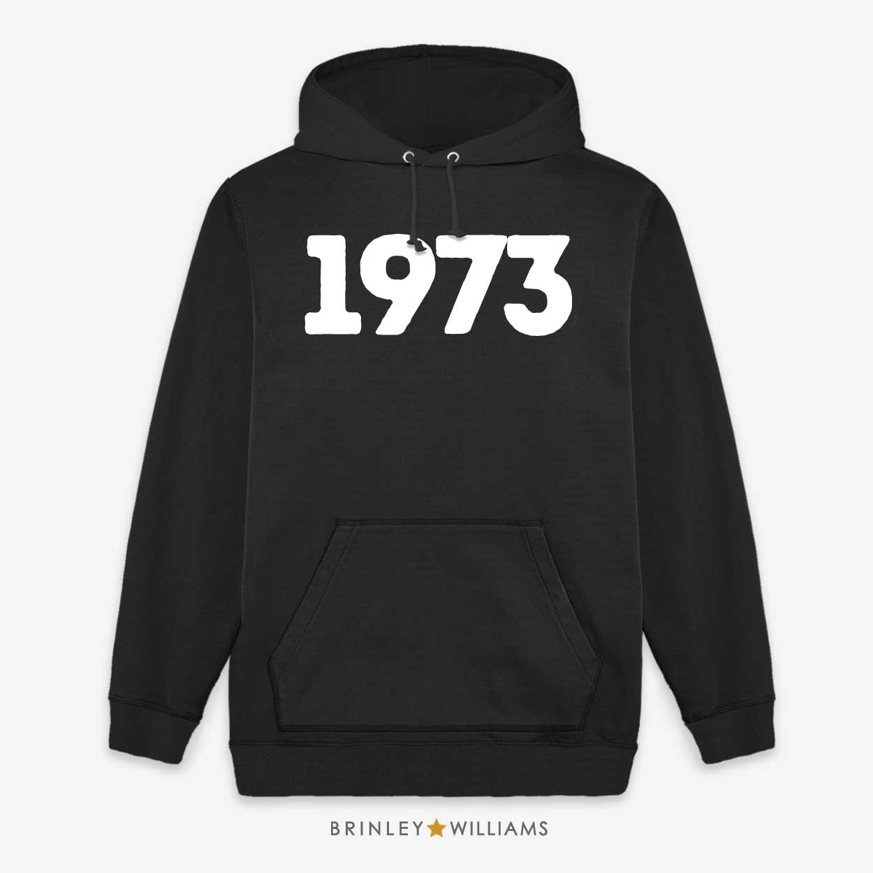 Year Personalised Unisex Hoodie - Black