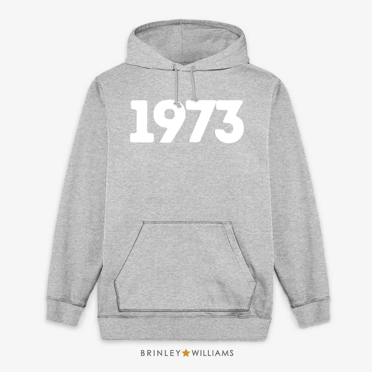 Year Personalised Unisex Hoodie - Heather Grey