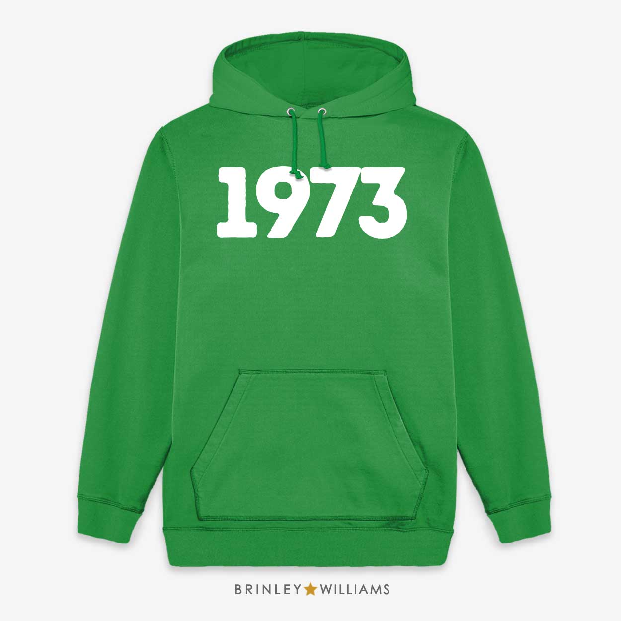 Year Personalised Unisex Hoodie - Kelly Green