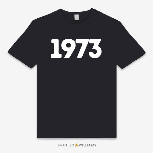 The Year Personalised Unisex Classic T-shirt - Black