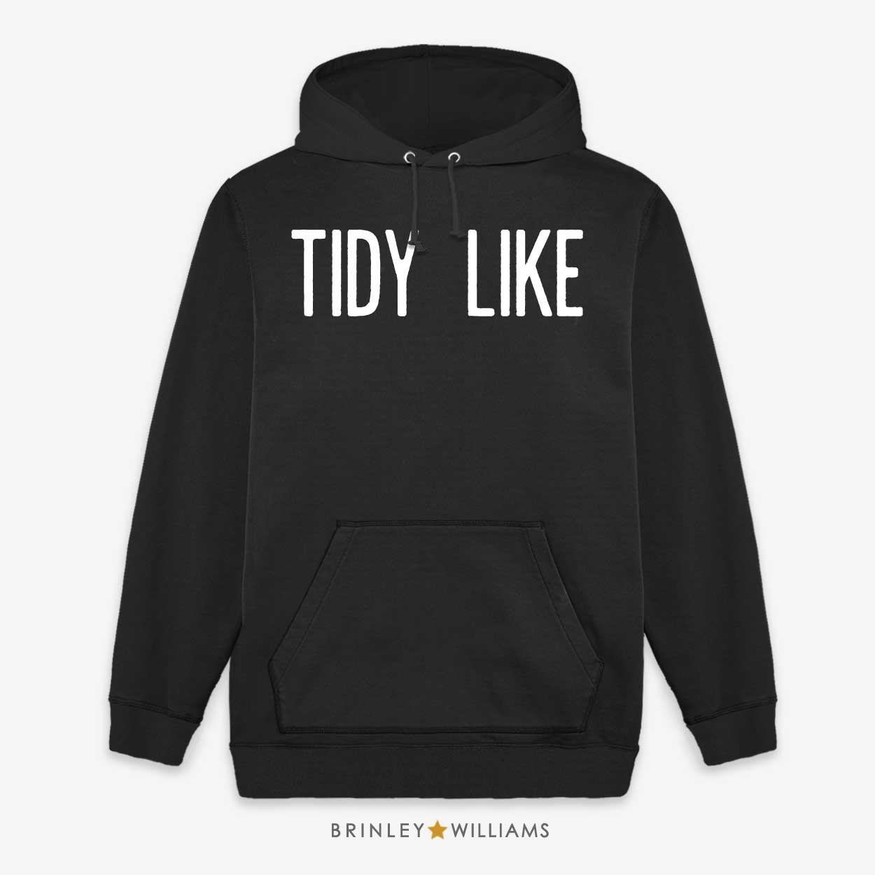 Tidy Like Unisex Welsh Hoodie - Black