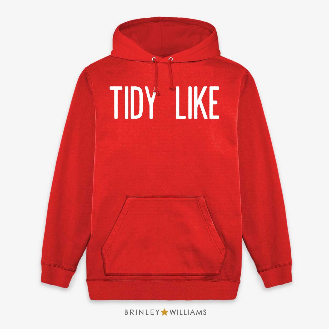 Tidy Like Unisex Welsh Hoodie - Fire red