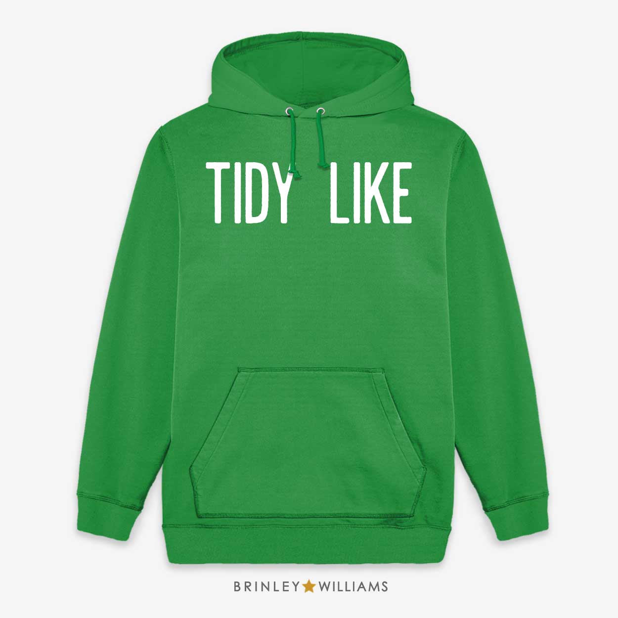 Tidy Like Unisex Welsh Hoodie - Kelly Green 