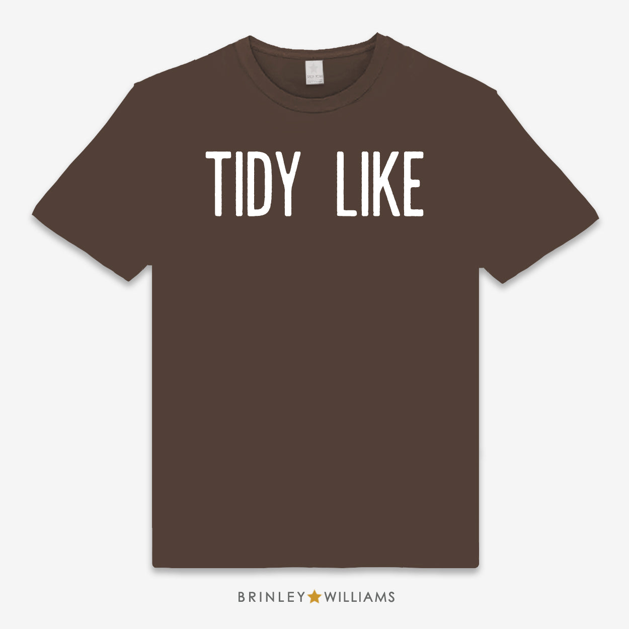 Tidy Lile Unisex Classic Welsh T-shirt -  Chocolate Brown