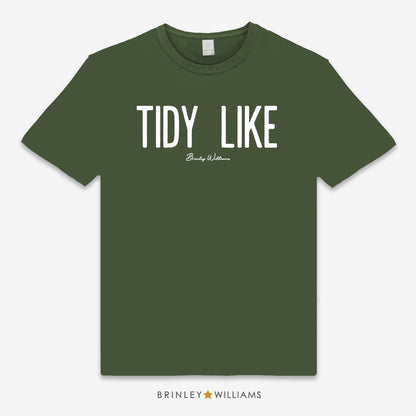 Tidy Like Unisex Classic Welsh T-shirt - Military Green