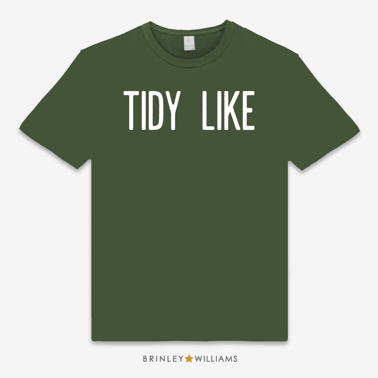 Tidy Lile Unisex Classic Welsh T-shirt - Military Green