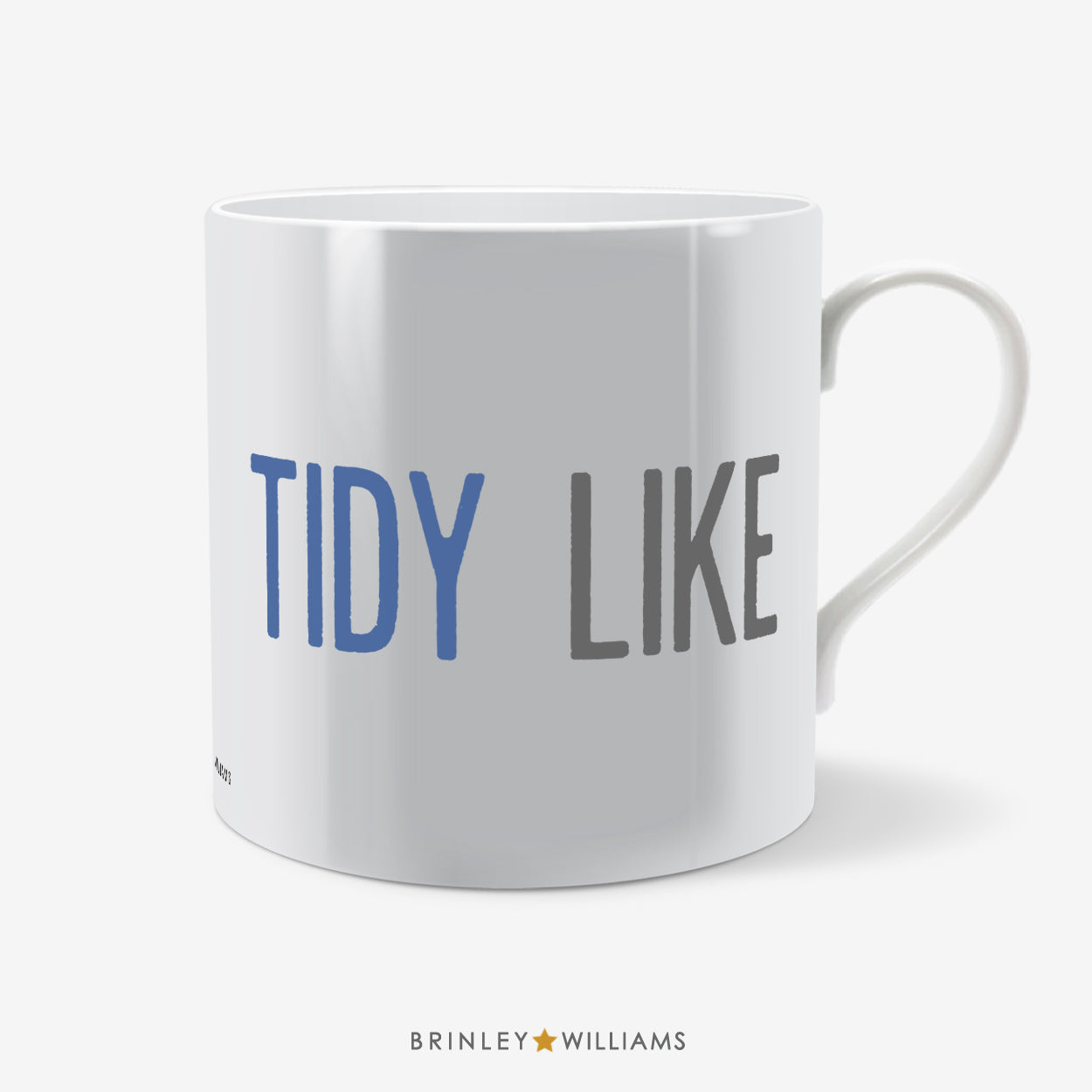 Tidy Like Welsh Mug - Blue