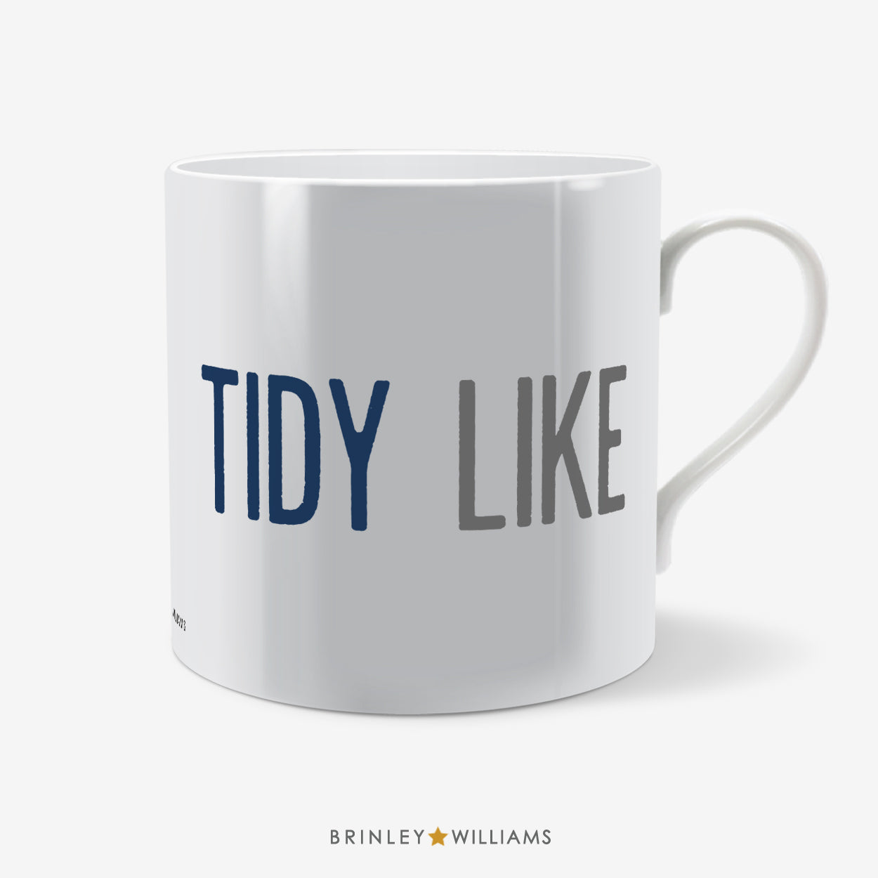 Tidy Like Welsh Mug - Navy