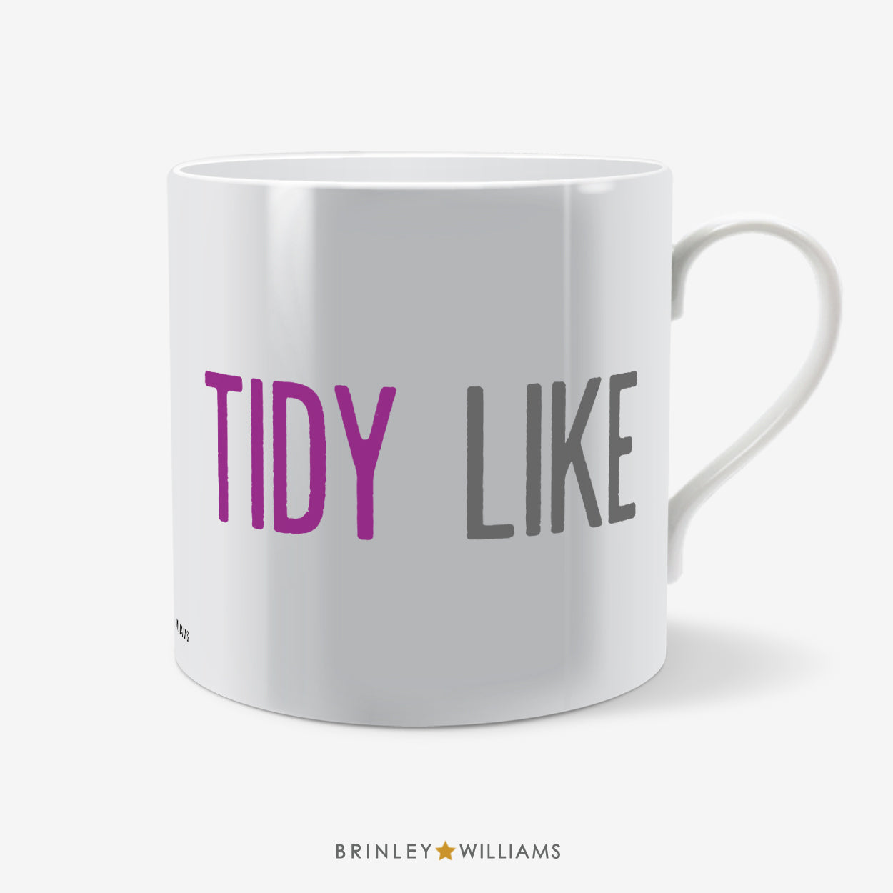Tidy Like Welsh Mug - Purple