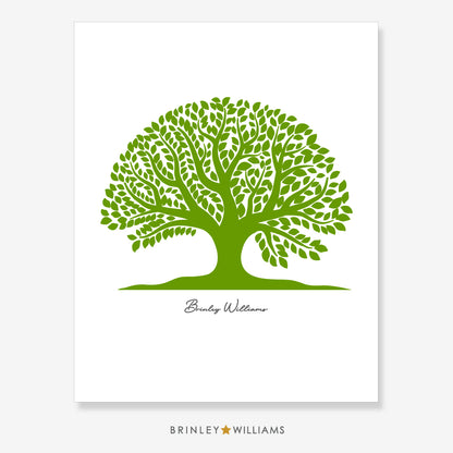 Tree of Life Wall Art Poster - Green